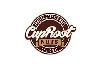 design professional cup root nuts logo