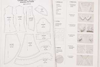 design eva foam cosplay armor, sewing pattern, custume, fabric armor and props