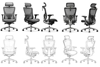 design ergonomic office chair, computer chair and gaming chair