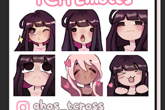 draw ych chibi streamer emotes