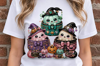 create custom t shirt print designs and png illustrations
