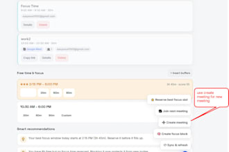 develop google apps script calendar dashboard with meeting scheduler
