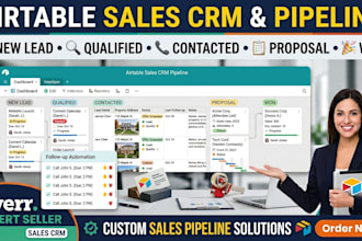 create airtable sales CRM lead pipeline follow up automation tasks and activitie