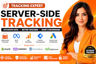 setup server side tracking, meta capi, ga4, gtm and conversion tracking