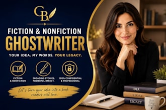 ghostwrite your fiction or non fiction ebook as a professional ghostwriter