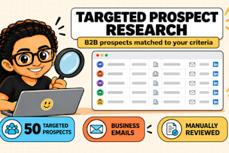 research targeted prospects and companies for your business