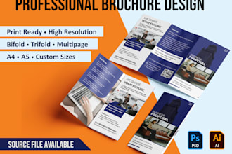 design modern brochure, lookbook and product catalog