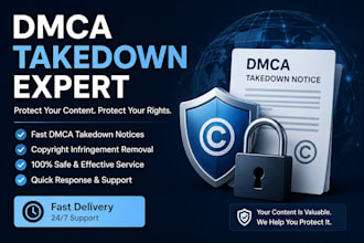 send dmca takedown notice to remove pirated content