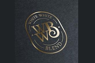 design white wine blend logo