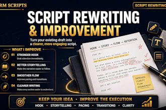 rewrite and improve your youtube script for better retention