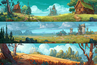 design amazing fantasy landscape
