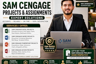 do sam cengage ms excel ,word , powerpoint, access project and modules urgently