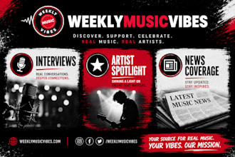 feature artists on weekly music vibes premium music magazine
