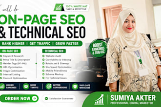 provide on page and technical SEO services
