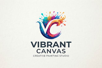 design a creative painting logo for your brand