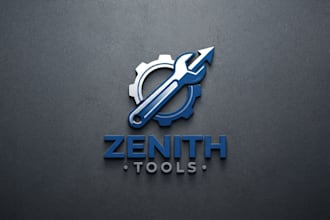 design a professional wrench logo for your brand