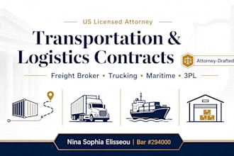draft US attorney shipping, maritime, and cargo agreements as a US attorney