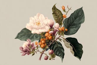 design best botanical illustration