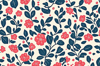 create a cute seamless vector pattern