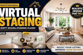 create realistic virtual staging for your real estate photos