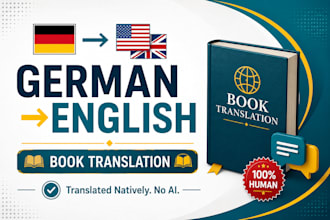 translate your german book to english natively