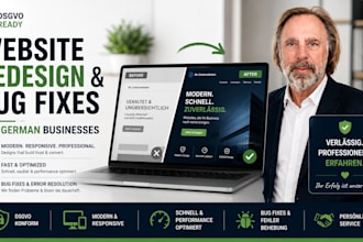 redesign german websites, landing pages and shops