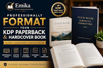 professionally format your KDP paperback and hardcover book