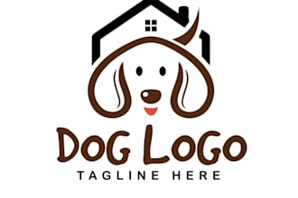 design animal, dog, pet care, pet and veterinary logo