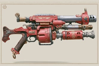 design unique weapons illustrations