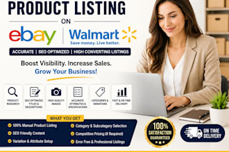 do ecommerce product research and listing
