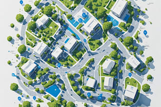 create a professional custom property guide map