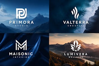 create modern minimalist logo design for your brand