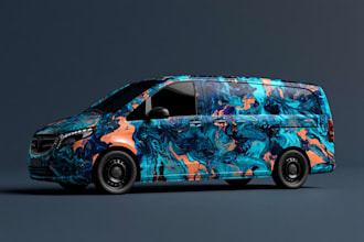 design professional vehicle wrap, car wrap, van wrap design