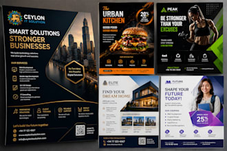 design a professional business flyer for your brand