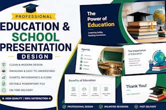 design creative educational presentations for school and students