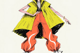 draw your fashion illustration flats technical drawings