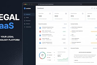 build a legal tech, legal saas, legal automation or legal software website