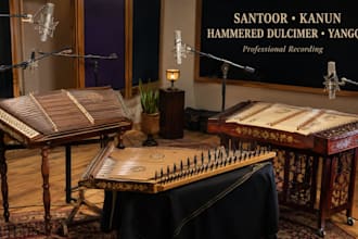 record persian santoor, kanun, hammered dulcimer and yangqin track for your song