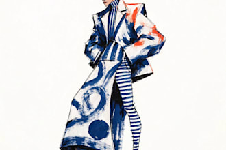draw a fashion illustration or sketch
