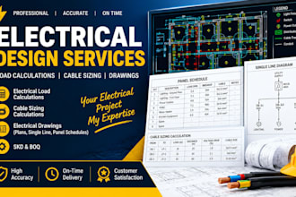 do electrical load calculations and cable sizing calculations