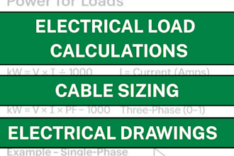 do electrical load calculations and cable sizing calculations
