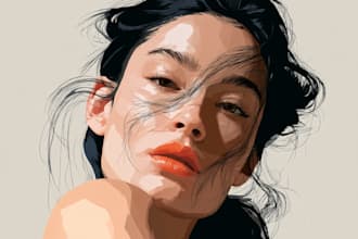 turn your photo into amazing vector portrait art