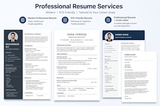 create a professional ats friendly resume and CV