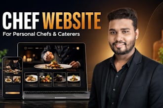 design a professional chef website for personal chefs