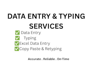 do accurate data entry and typing