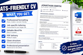 design and tailor a professional resume or CV