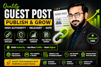 publish a quality guest post with a relevant SEO backlink