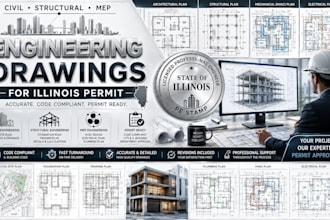 be civil structural engineer mep drawings engineer stamp for illionis permit