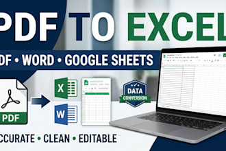convert PDF to excel, word and editable documents