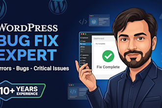 fix your wordpress website errors, bugs within 24 hours